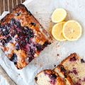 Triple Berry Banana Bread with Lemon Glaze