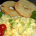 Scrambled Eggs With Avocado and Cheese