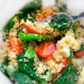 Quinoa Salad with Baby Spinach and Grape[...]