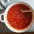 Saffron-Infused Tomato Sauce with Vermouth