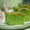 Pandan Bread Pudding (Bingka Roti Pandan Bakar)