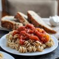 Our Favorite Simple Crockpot Tomato Sauce.