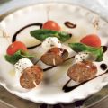 Italian Sausage Caprese Skewer