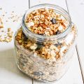 Cherry Almond Granola with Vanilla Crumbles