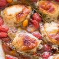 Baked Chicken with Cherry Tomatoes and Garlic