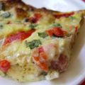 Frittata With Ham and Roasted Pepper